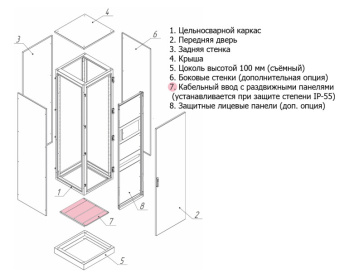 1Шкафы, боксы и аксессуары кабельный ввод 490х850 | 31.048 | метэл выгодная цена
