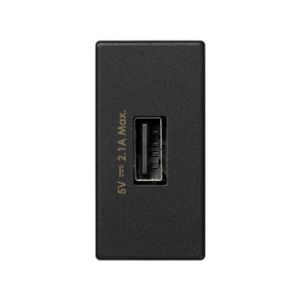 1Розетки, выключатели, звонки электрические simon connect зарядное устройство usb, к45, узкий модуль, 5 в, 2,1 а, графит | k126d-14 | simon выгодная цена