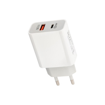 1Разное сетевое зарядное устройство rexant usb-a+usb-c адаптер, 18w белое |18-2216 | rexant выгодная цена