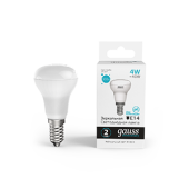 Лампы (источники света) лампа светодиодная elementary r39 4w 300lm 4100k е14 led 1/10/50 | 63124 | gauss выгодная цена
