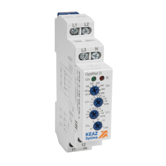 1Реле реле контроля фаз optirel d phs-3-1m-06-pn-2 повышенного/пониженного настр асимметрии 3ф+n 2cо | 331996 | кэаз выгодная цена