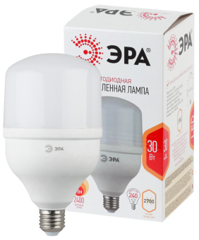 1Лампы (источники света) лампа светодиодная led 30вт е27 220в 2700к smd power | б0027002 | эра выгодная цена