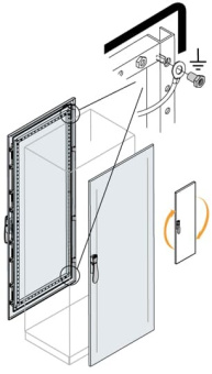 1Шкафы, боксы и аксессуары дверь пер/зад 2200x300 внешн.каб.секции | ec2232k | abb выгодная цена