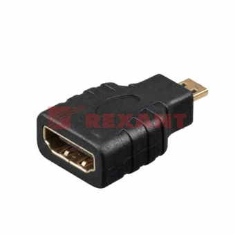 1Разъемы, переходники, делители TV переходник штекер micro hdmi - гнездо hdmi | 17-6815 | rexant выгодная цена