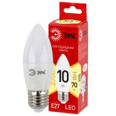 Лампы (источники света) лампа светодиодная red line led b35-10w-827-e27 r e27 / е27 10 вт свеча теплый белый свет | б0052377 | эра выгодная цена