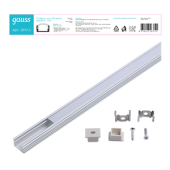 Ленты светодиодные профиль для ленты led врезной гл 12mm - 2m 1/40 | bt415 | gauss выгодная цена