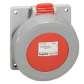 Разъемы промышленные встраиваемая розетка - p17 tempra pro - ip 66/67 - 380/415 в~ - 32 a - 3к+н+з | 555489 | legrand выгодная цена