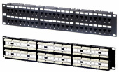 Патч-панели патч-панель pp-19-48-6p4c-c2 19", 2u, 48xrj-12, телефонная | 16138 | hyperline выгодная цена