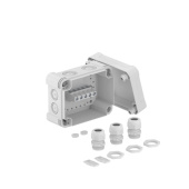 Коробки распределительные распределительная коробка x06, ip 67, 151х167х87 мм, с клеммой и 3-я кабельными вводами v-tec | 2005226 | obo bettermann выгодная цена