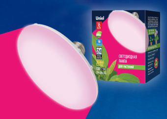 1Лампы (источники света) лампа светодиодная led-u150-16w/spsb/e27/fr plp30wh led для растений. «ufo», мат.. спектр для рассады и цветения | ul-00004122 | uniel выгодная цена