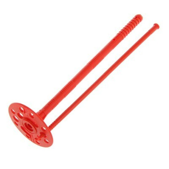 1Крепёж дюбель для теплоизоляции с пласт. гвоздём 10х200 (40 шт) - коробка ( 0,937 кг) | 138608 | tech-krep выгодная цена