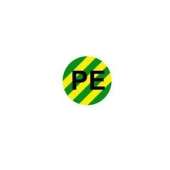 Знаки электробезопасности и оградительные ленты символ "pe" d=20мм | sq0817-0089 | tdm выгодная цена