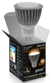 Лампы (источники света) лампа светодиодная led 3вт gu4 220в 2100к mr11 d35х45мм | 132517103 | gauss выгодная цена