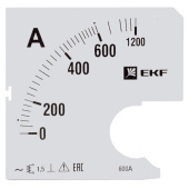 Измерительное оборудование шкала сменная для a961 600/5а-1,5 ekf proxima | s-a961-600 | ekf выгодная цена