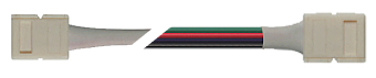 1Ленты светодиодные коннектор для светодиодной ленты led plsc-10x4/15/10x4 (5050 rgb) 10 штук в упаковке | 1016232 | jazzway выгодная цена