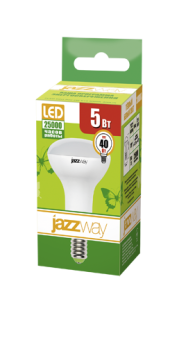 1Лампы (источники света) лампа светодиодная led 5вт e14 220в 3000к pled- eco-r50 отражатель (рефлектор) | 1037015a | jazzway выгодная цена
