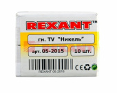 Разъемы, переходники, делители TV разъём гнездо tv никель | 05-2015 | rexant выгодная цена