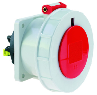 1Разъемы промышленные розетка встраиваемая 16a 5р(3p+n+pe) 6h 400v ip67 75х75 qc i 13745-bals i bals выгодная цена