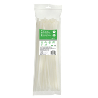 1Изделия для монтажа и опрессовки кабеля стяжка кабельная 380х7.6 белая (100шт) выгодная цена