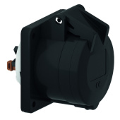 Разъемы промышленные розетка панельная 5р(3p + n + pe) 16а 230-380 qc черная ip44 i 130271-bals i bals выгодная цена