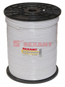 Кабель коаксиальный (RG) кабель rg-6u+cu, (75%), 75 ом, 305м., белый | 01-2233 | rexant выгодная цена