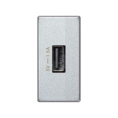 Розетки, выключатели, звонки электрические simon connect зарядное устройство usb, к45, узкий модуль, 5 в, 1,5 а, алюминий | k126c-8 | simon выгодная цена