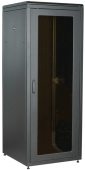 Шкафы и стойки телекоммуникационные 19 linea n 47u 800х800мм стекл. пер. дв. задн. металл. чер. | ln05-47u88-gm | itk выгодная цена