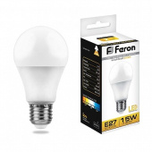 Лампы (источники света) лампа светодиодная lb-94 (15w) 230v e27 2700k a60 | 25628 | feron выгодная цена