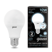 Лампы (источники света) лампа светодиодная a60 10w 800lm 4100к e27 сенсор led 1/10/100 | 102502210-m | gauss выгодная цена
