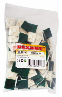 1Изделия для монтажа и опрессовки кабеля площадка самоклеящаяся 25х25 мм, белая, упаковка 100 шт. | 07-2025 | rexant выгодная цена