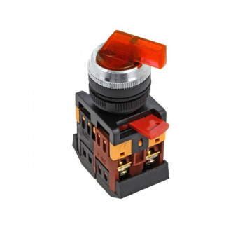 1Кнопки, светосигнальные лампы и кнопочные посты переключатель anlc-22 2p красный с подсветкой 220в no+nc ekf proxima | psw-anlc-2p-r-220 | ekf выгодная цена