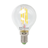 Лампы (источники света) лампа светодиодная led-шар-deco 5вт 230в е14 3000к 450лм прозр | 4690612007687 | in home выгодная цена