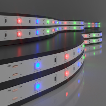 1Ленты светодиодные светодиодная лента 30led 7,2w ip20 мульти 5050 12v 5 м в упак | a027833 | elektrostandard выгодная цена