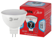 Лампы (источники света) лампа светодиодная red line eco led mr16-7w-840-gu5.3 7вт софит нейтральный белый свет | б0040875 | эра выгодная цена