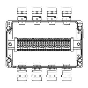 1Коробки распределительные коробка клеммная ex из алюминия; 1ex e iic т5 gb / ex tb iiib t95°c dbip66 ;клеммы 4 кв.мм - 30 шт.; а,с: ввод d5,5-13мм под небронированныйкабель ni выгодная цена
