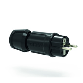 Разъемы промышленные вилка schuko 16a 3p(2p+e) 250v ip44 черный multi-grip i 7372-bals i bals выгодная цена
