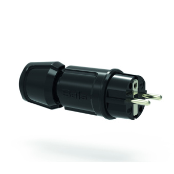 1Разъемы промышленные вилка schuko 16a 3p(2p+e) 250v ip44 черный multi-grip i 7372-bals i bals выгодная цена