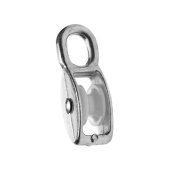 Крепёж блок для троса одинарный оцинк. (нейлон.шкив) 25мм (1 шт) - ярлык ( 0,056 кг) | 112742 | tech-krep выгодная цена