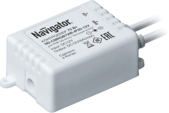 1Ленты светодиодные контроллер для светодиодной ленты led nd-cmrgb72ir-ip20-12v недиммируемый 72вт 12в ip20 | 71364 | navigator выгодная цена