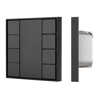 1Ленты светодиодные intelligent arlight панель knx-223-8-black (bus) | 028759 | arlight выгодная цена