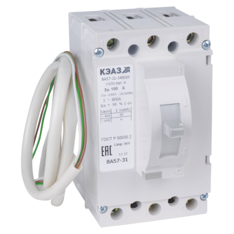 1Выключатели автоматические силовые выключатель автоматический ва57-31-331210-80а-400-690ac-нр400ac-ухл3 | 144909 | кэаз выгодная цена