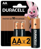 Элементы питания и аккумуляторы элемент питания duracell lr6-2bl basic | б0014044 | duracell выгодная цена