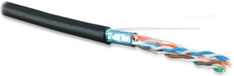 1Кабель витая пара (UTP, FTP) кабель витая пара futp4-c5e-s24-out-pe-bk-100 (100м)экр.f/utp,кат.5e,4п.(24awg),одн.(solid),эк-ф.,внеш,pe,-40°c–+60°c,черн. | 49117 | hyperline выгодная цена