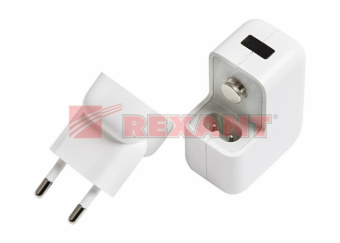 1КОМПЬЮТЕРНЫЕ АКСЕССУАРЫ сетевое зарядное устройство 2xusb, переходник+адаптер (сзу) (5 v, 2100 ma+1000 ma) | 18-1187 | rexant выгодная цена