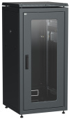 Шкафы и стойки телекоммуникационные 19 шкаф сетевой 19" linea n 24u 600х600 мм стеклянная передняя дверь черный | ln05-24u66-g | itk выгодная цена