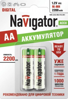 1Элементы питания и аккумуляторы аккумулятор 94 785 nhr-2200-hr6-rtu-bp2 |94785 |navigator выгодная цена