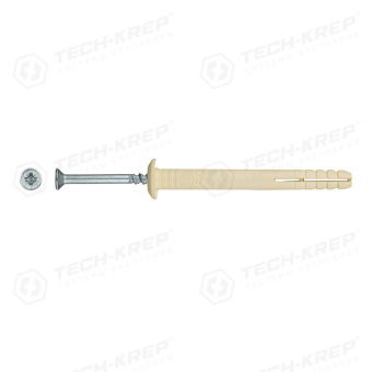 1Крепёж дюбель-гвоздь нейлон гриб. smx-g 6х60 (1000шт) - накл. ( 5,130 кг) | 133396 | tech-krep выгодная цена