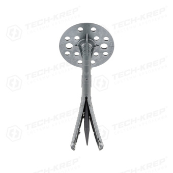 1Крепёж дюбель для теплоизоляции с пласт. гвоздём (izo) 10х160 (500 шт) - накл. ( 7,765 кг) | 124887 | tech-krep выгодная цена
