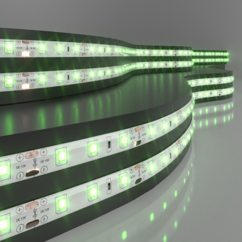 1Ленты светодиодные лента светодиодная 60led 4,8w ip65 зеленый 2835 12v 5 м в упак | a040997 | elektrostandard выгодная цена