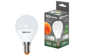 Лампы (источники света) лампа светодиодная led 5вт e14 220в 3000к fg45 шар | sq0340-0008 | tdm выгодная цена